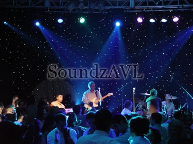 Fiber Optic Curtain, Lighting and Sound at Ethnic Concert